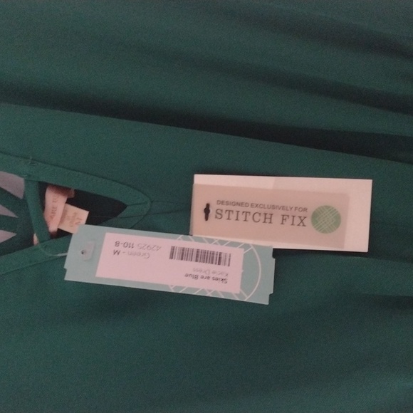 A green Skies are Blue Kacie dress in medium - Picture 4 of 5